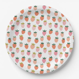 Plato De Papel Fresa Cuta