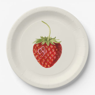 Plato De Papel Fresa roja deliciosa (por Louis C.C. Krieger)