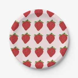Plato De Papel Fresas Berry Sweet Birthday Party Strawberries
