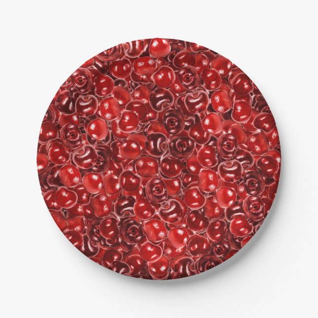 Plato De Papel Fresas dulces (Anverso)