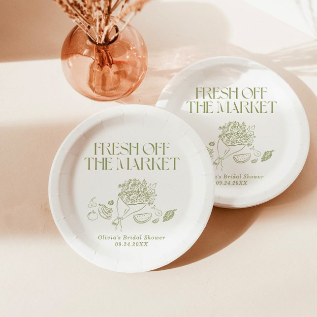 Plato De Papel Fresca de la subasta de regalos de boda, Mercado d (Subido por el creador)