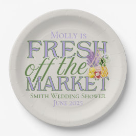 Plato De Papel Fresco fuera del mercado - Novia moderna personali