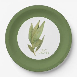 Plato De Papel FRESH BAY DEJA 9" Placas de papel redondo - Verde