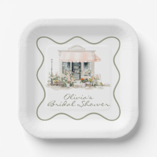 Plato De Papel Fresh off the Market Bridal Shower