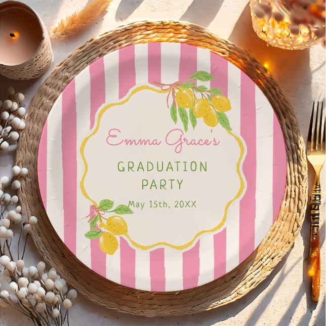 Plato De Papel Freshly Graduated Lemon Gradu Paper Plates (Subido por el creador)