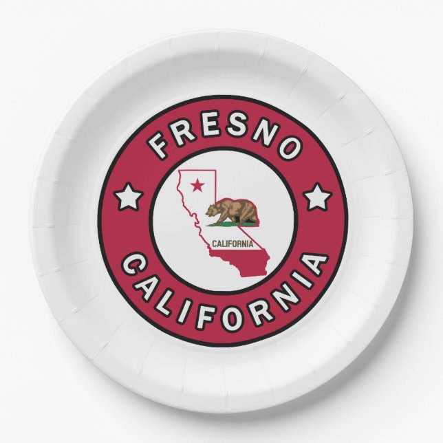 Plato De Papel Fresno California (Anverso)