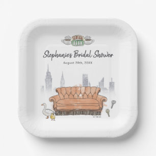 Plato De Papel FRIENDS™ Central Perk Acuarela Despedida de Solt