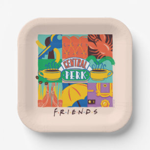 Plato De Papel FRIENDS™ Central Perk Gráfico Vibrante