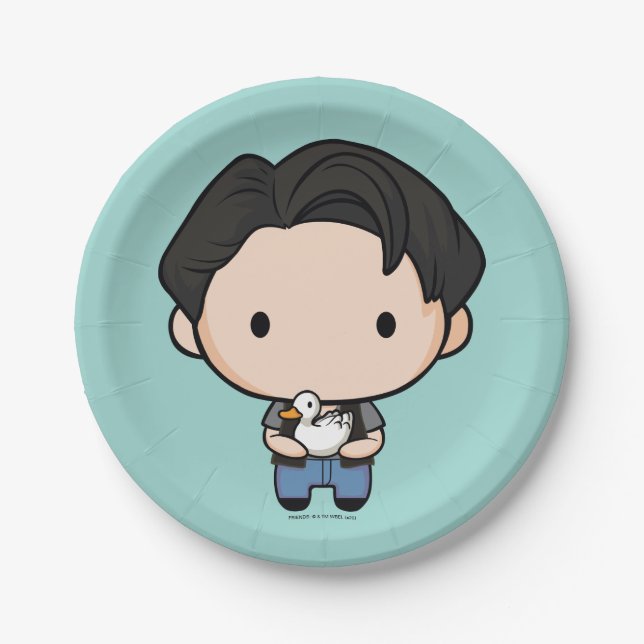 Plato De Papel FRIENDS™ | Joey Chibi (Anverso)