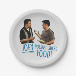 Plato De Papel FRIENDS™ ¡Joey no comparte comida!