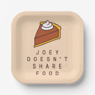Plato De Papel FRIENDS™ Joey No Comparte Comida