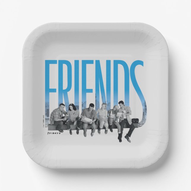 Plato De Papel FRIENDS™ | La Pandilla (Anverso)