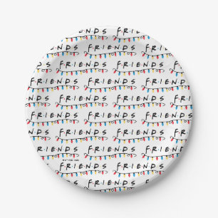 Plato De Papel FRIENDS™ Luces de Navidad Logo