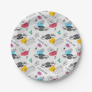 Plato De Papel FRIENDS™   Patrón de Iconos