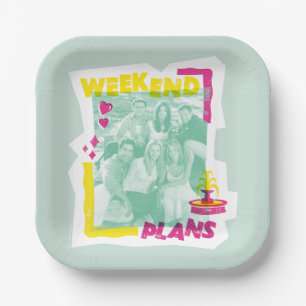 Plato De Papel FRIENDS™ Planes para el fin de semana