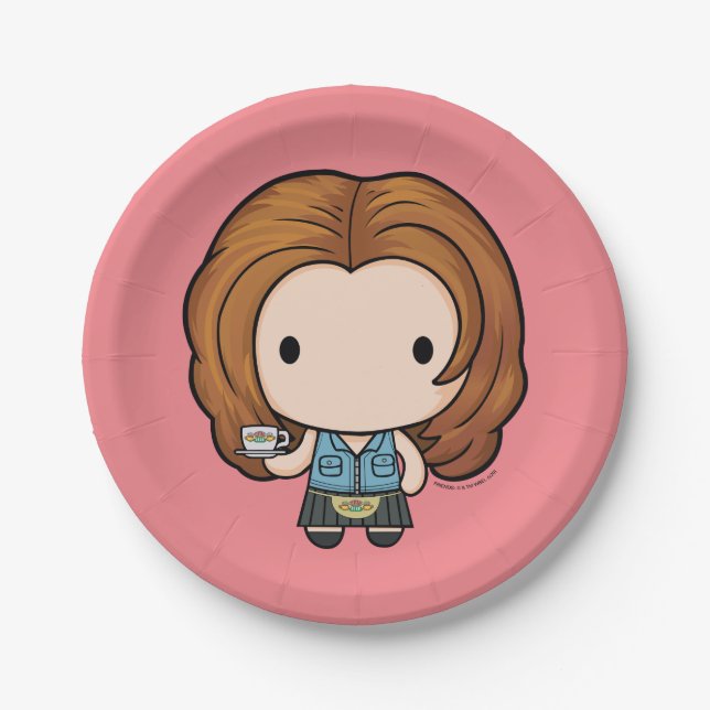 Plato De Papel FRIENDS™ | Rachel Chibi (Anverso)
