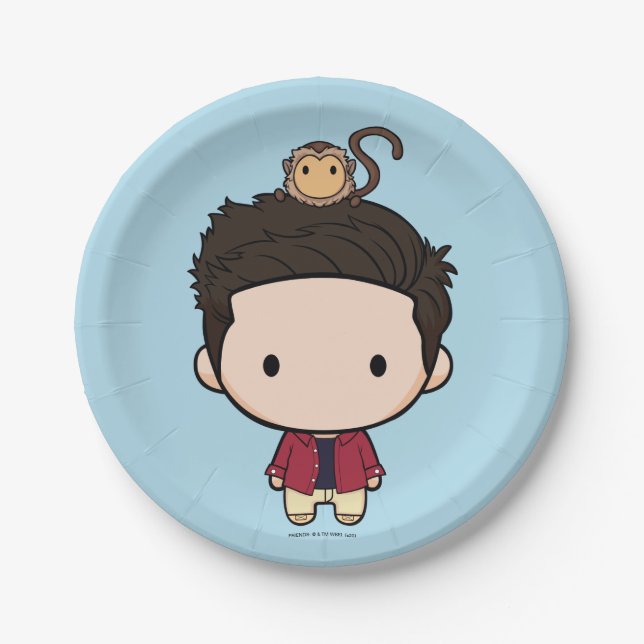 Plato De Papel FRIENDS™ | Ross Chibi (Anverso)
