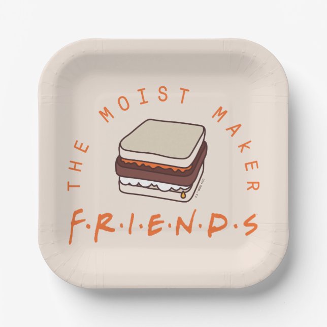 Plato De Papel FRIENDS™ | The Moist Maker (Anverso)