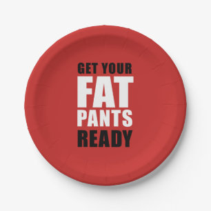 Plato De Papel Friendsgiving consigue sus pantalones gordos