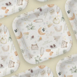 Plato De Papel Frío fuera del Green Neutral Winter Baby Shower<br><div class="desc">Un adorable plato de papel para la ducha para la temporada de invierno con colores neutros y suaves. Con accesorios para bebés, juguetes y ilustraciones de elementos de invierno. Diseñar para coincidir con mi "bebé es frío fuera del tema" Si necesitas piezas que no están en la colección, por favor...</div>