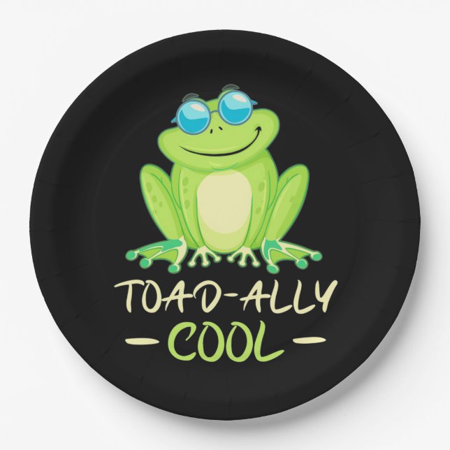 Plato De Papel Frog Toadally Guay (Anverso)