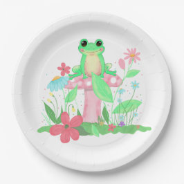 Plato De Papel Froggie Fun 