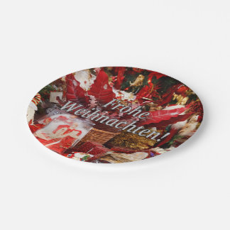 Plato De Papel ¡Frohe Weihnachten! Felices Navidad en wf alemán