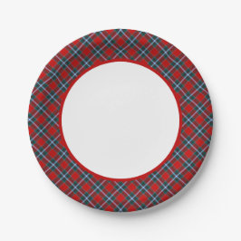 Plato De Papel Frontera Clan Drummond Tartan