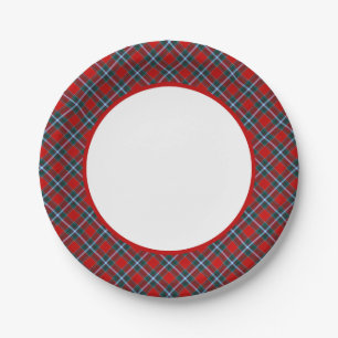 Plato De Papel Frontera Clan Drummond Tartan