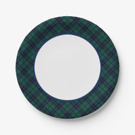 Plato De Papel Frontera Clan Keith Modern Tartan