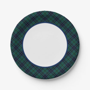 Plato De Papel Frontera Clan Keith Modern Tartan