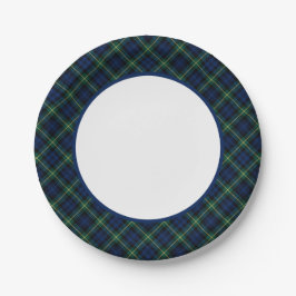 Plato De Papel Frontera de Clan Gordon Tartan