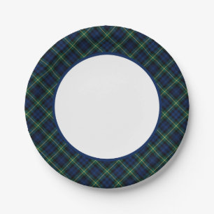 Plato De Papel Frontera de Clan Gordon Tartan
