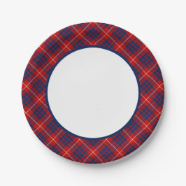 Plato De Papel Frontera de Clan Hamilton Tartan