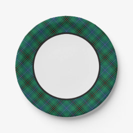 Plato De Papel Frontera de Clan Henderson Tartan