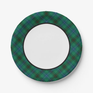 Plato De Papel Frontera de Clan Henderson Tartan