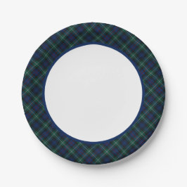 Plato De Papel Frontera entre Clan Mackenzie Tartan