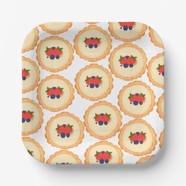 Plato De Papel Fruit Tart (Anverso)