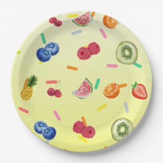Plato De Papel Fruitfetti