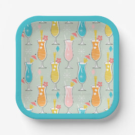 Plato De Papel Fruity Tiki Beverages