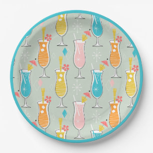 Plato De Papel Fruity Tiki Beverages