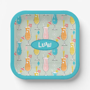 Plato De Papel Fruity Tiki Beverages
