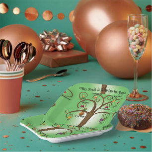 Plato De Papel Fruta del espíritu siempre en temporada