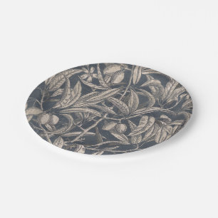 Plato De Papel Frutas y flores de cosecha I