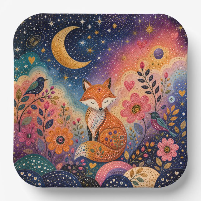 Plato De Papel Fuchs im Sternengarten (Anverso)