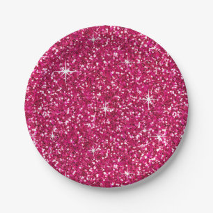 Plato De Papel Fucsia del PURPURINA el  