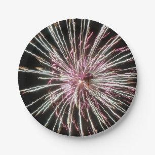 Plato De Papel Fuegos artificiales