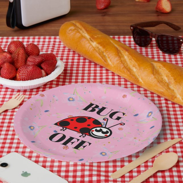 Plato de papel fuera de bicho (Picnic)