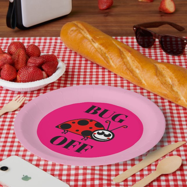 Plato de papel fuera de bicho (Picnic)