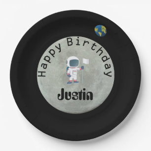 Plato De Papel Fuera de este fiesta del feliz cumpleaños del